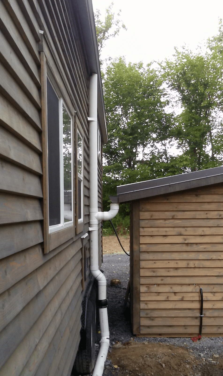 Past Rainwater Harvesting Project For a Tiny Home used for Drinking